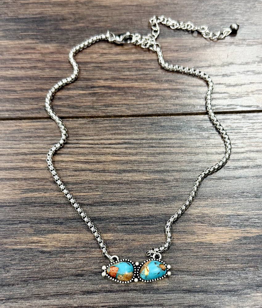 17" Western Gemstone Necklace
