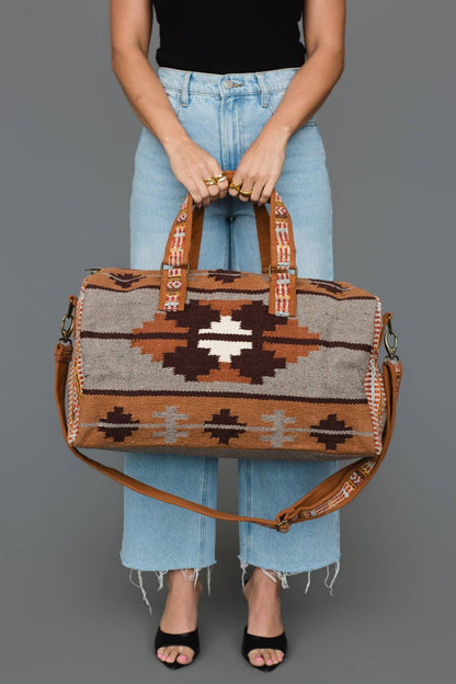 Brown Western Duffel
