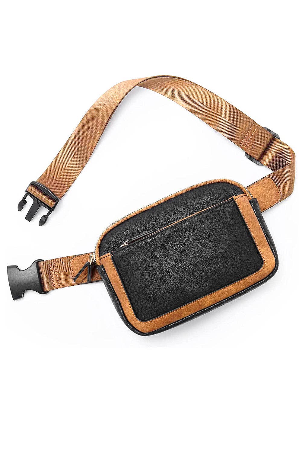 Leather Crossbody Sling (Black)