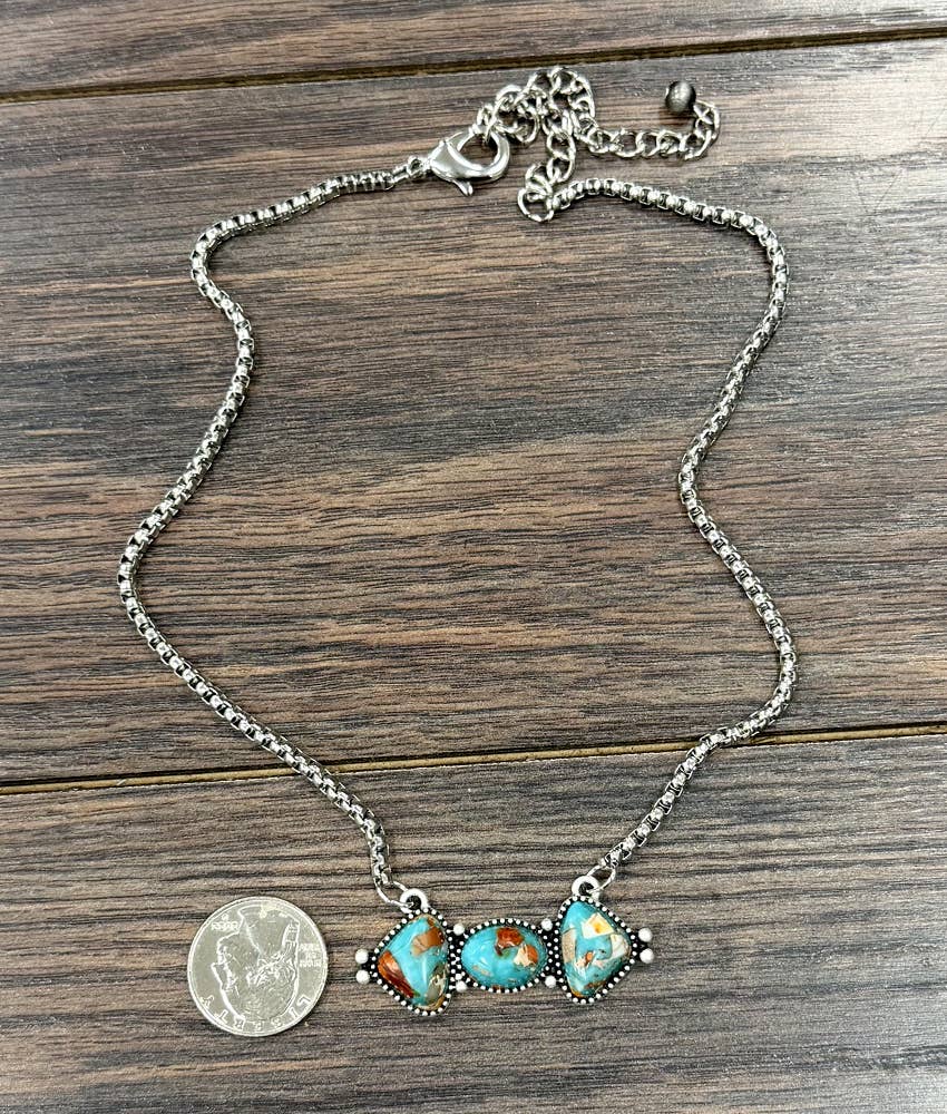17" Western Gemstone Necklace