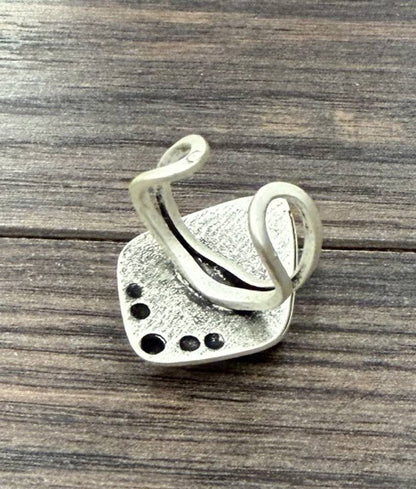 1.2" Western Gemstone Adjustable Ring