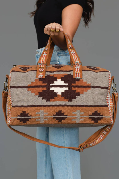 Brown Western Duffel