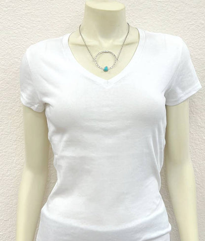 16" Boho Turquoise Necklace Set