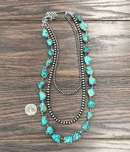 Handmade Navajo Bead, Turquoise Necklace