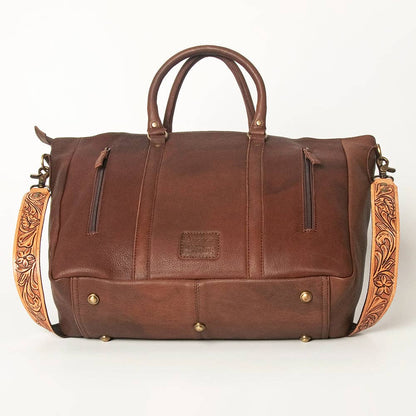 Alice Tote with Floral Tooled Leather & Studded Accents