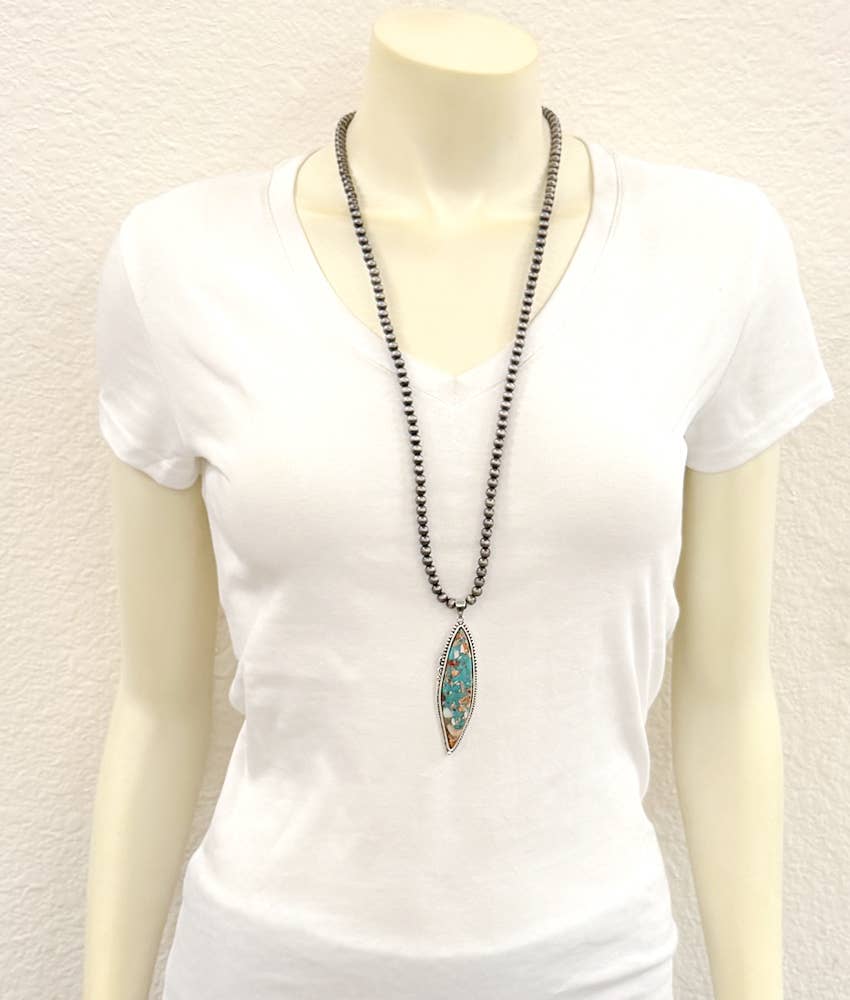 30" Western Gemstone Necklace
