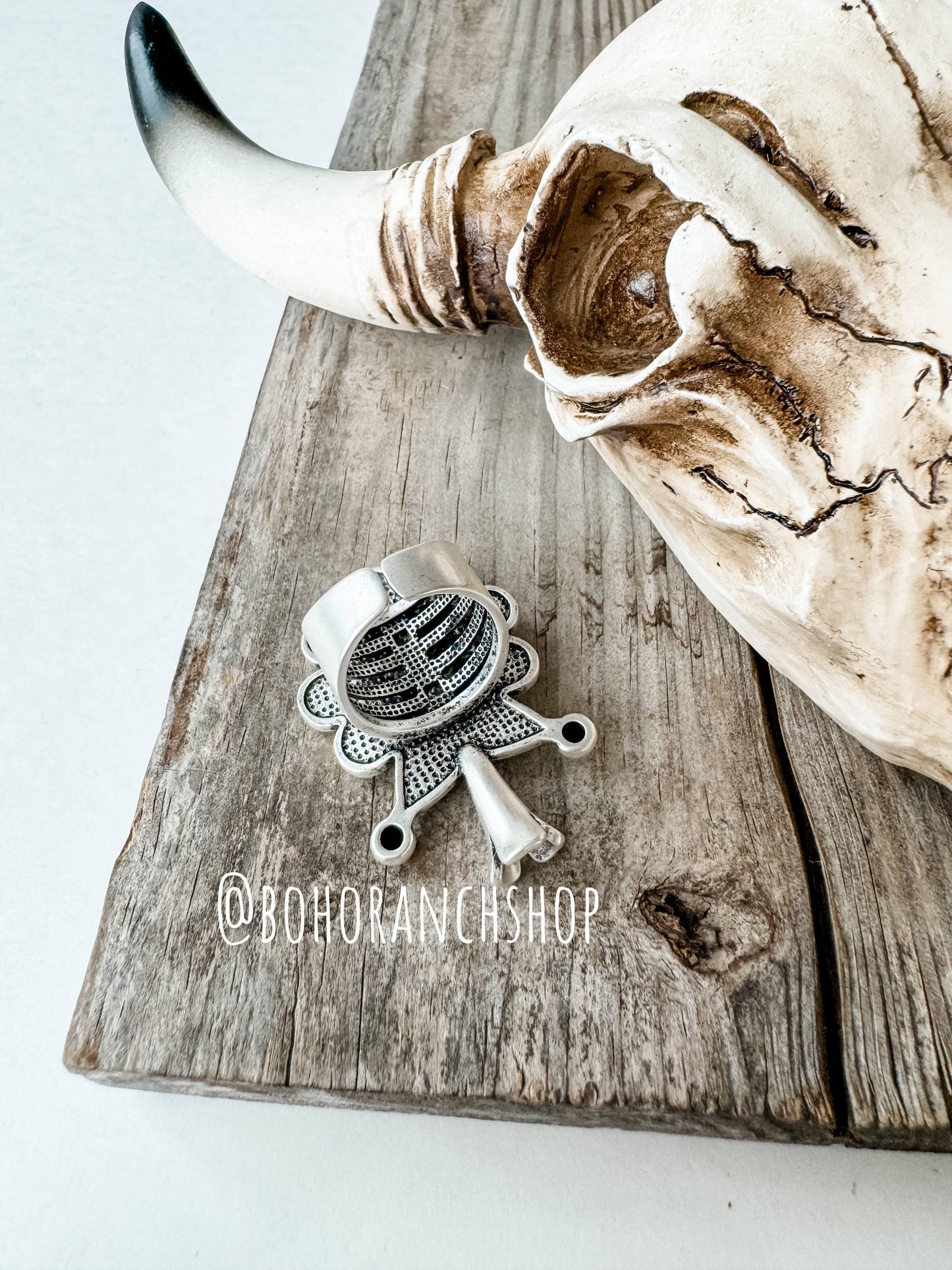 Turquoise Squash Blossom Ring