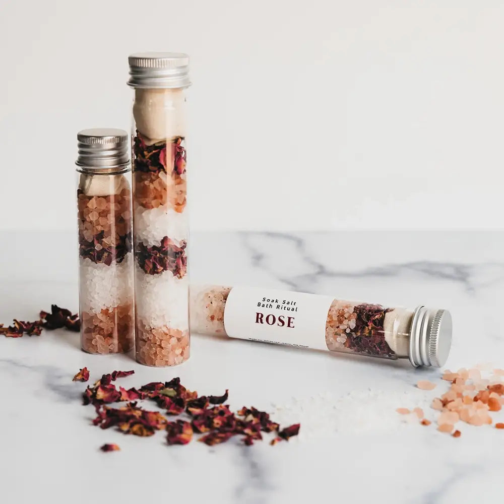 Botanical Bath Salt Tube - Rose