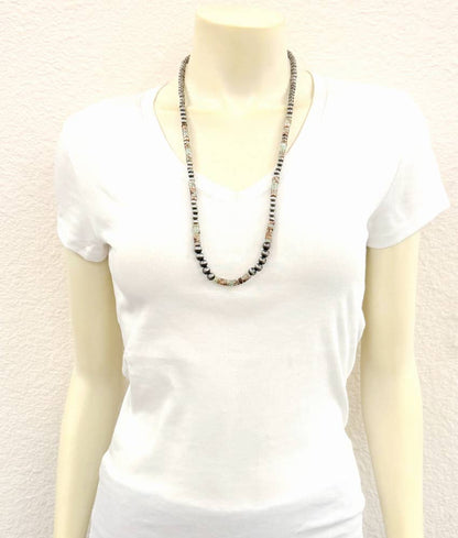 28" Handmade Navajo Gemstone Necklace