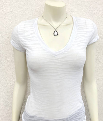 16" White Turquoise Necklace