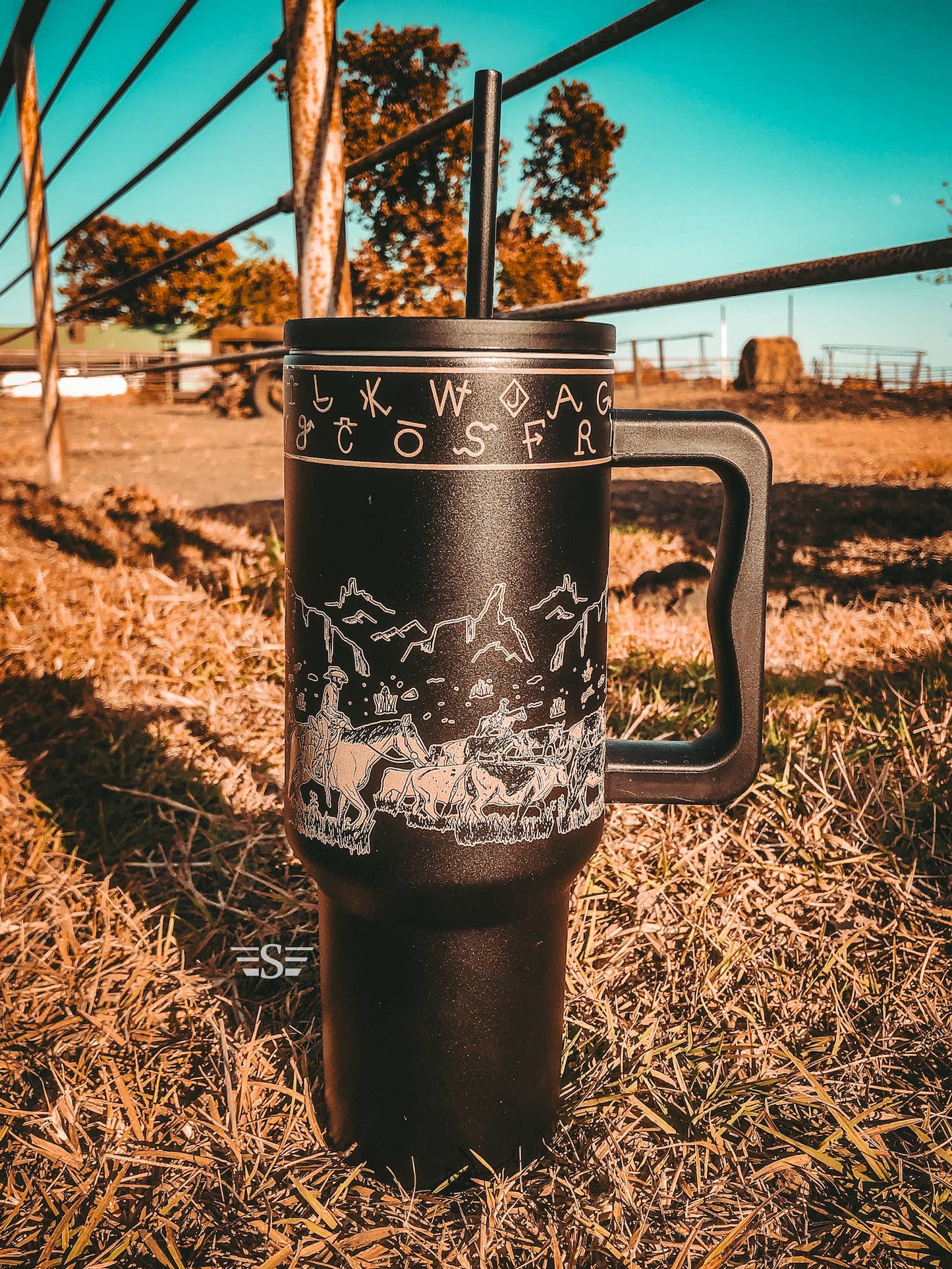 Cattle Drive 40oz Cup: Black