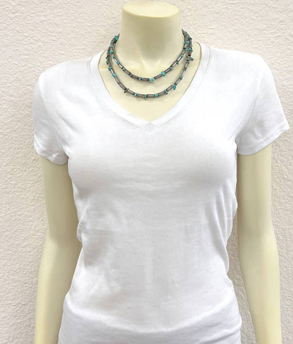 Cylindrical Western Bead Necklace