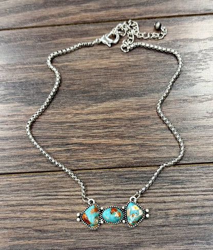 17" Western Gemstone Necklace