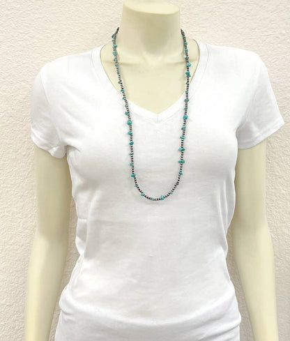 Handmade Navajo Bead, Turquoise Necklace