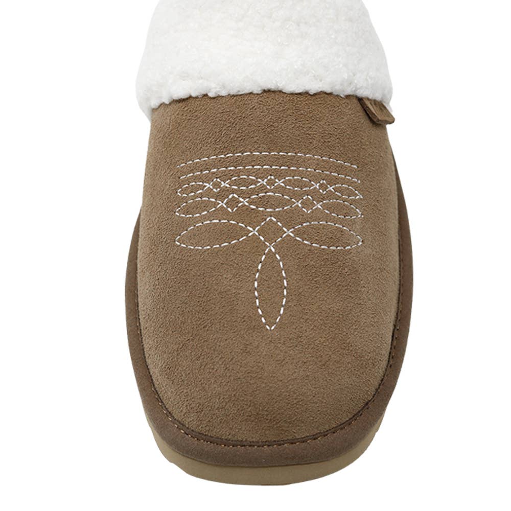 Boot-stitch Slipper