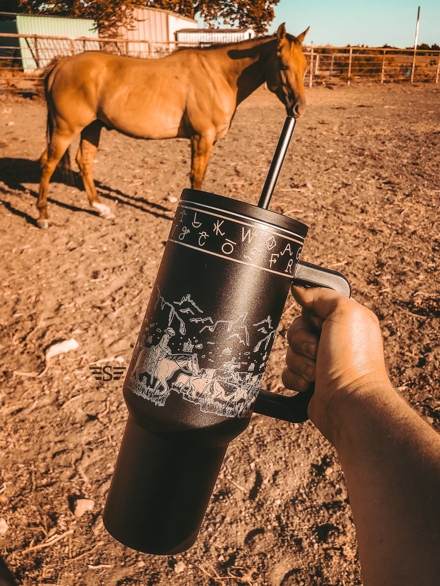 Cattle Drive 40oz Cup: Black