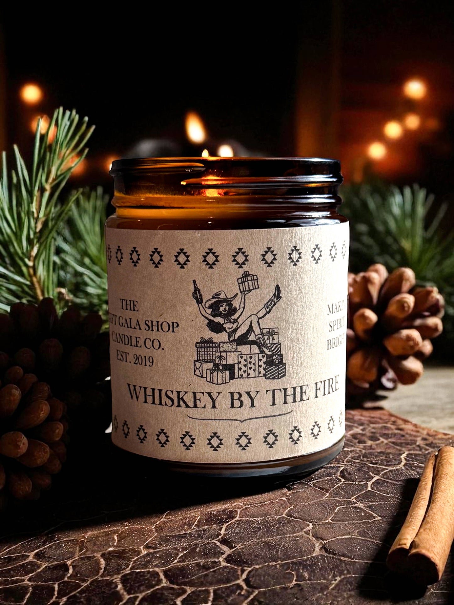 “Whiskey By The Fire” Western Soy Candle