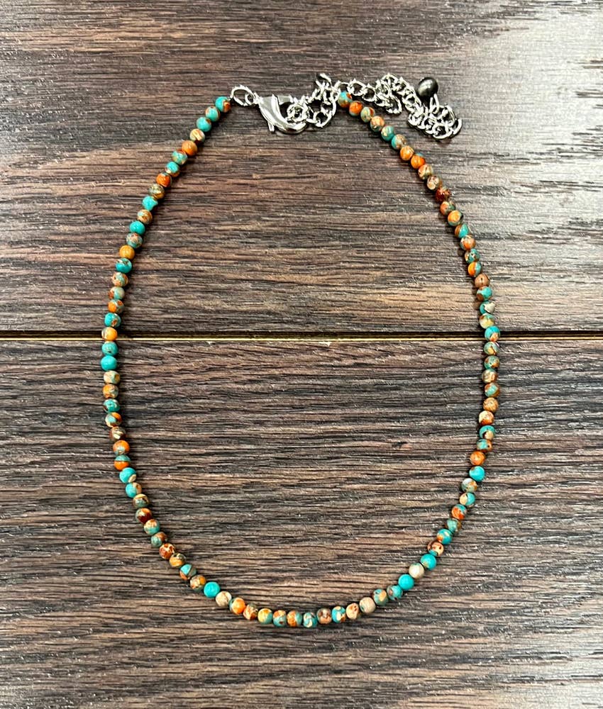 15" Western 4mm Gemstone Necklace