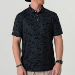 BURLEBO: Performance Polo - Black Camo