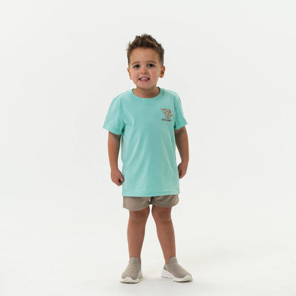 Youth Tee - Mallard Camo Dog - Island Reef