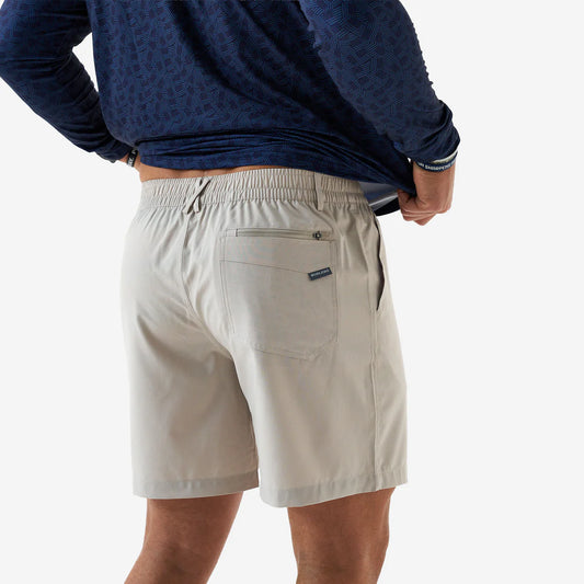 BURLEBO-Everyday Short - Khaki 7" inseam