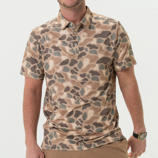BURLEBO: Performance Polo - Pintail Camo