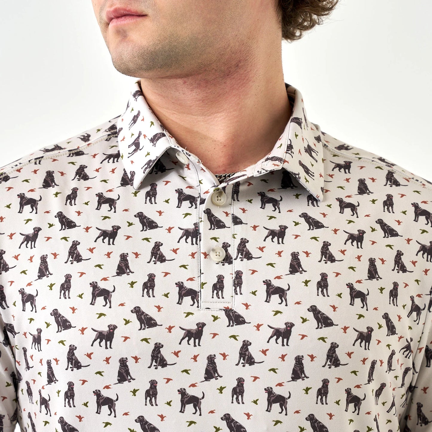 BURLEBO- Performance Polo - Ducks and Dogs