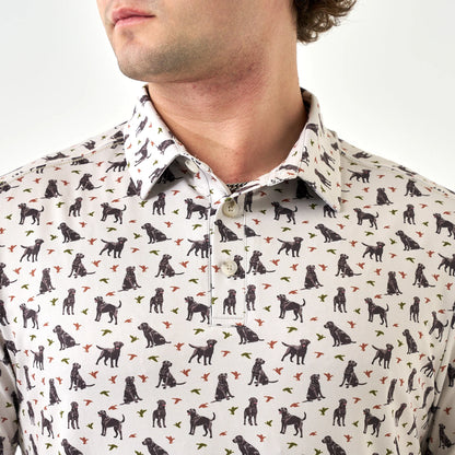 BURLEBO- Performance Polo - Ducks and Dogs