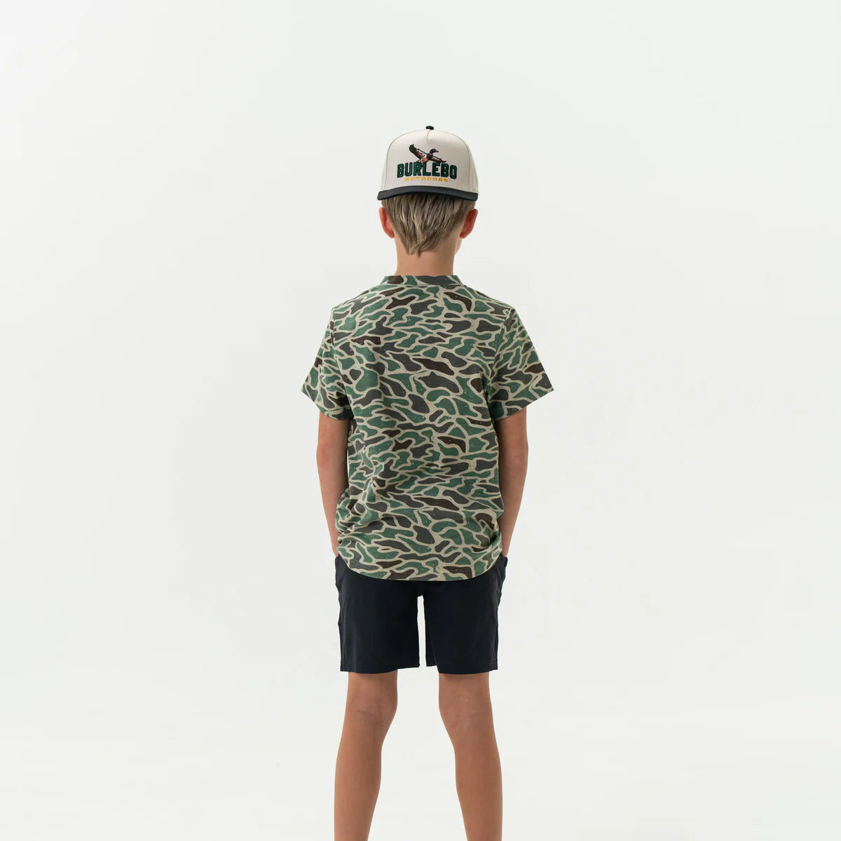 Youth Retro Duck Camo SS Tee - BURLEBO Duck