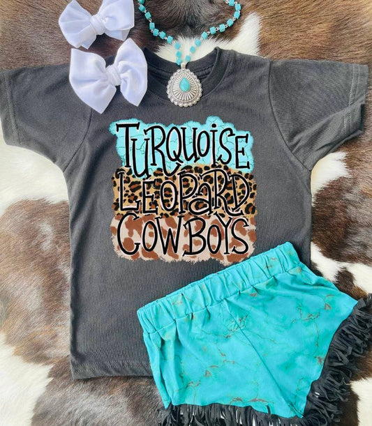 Turquoise leopard COWBOYS