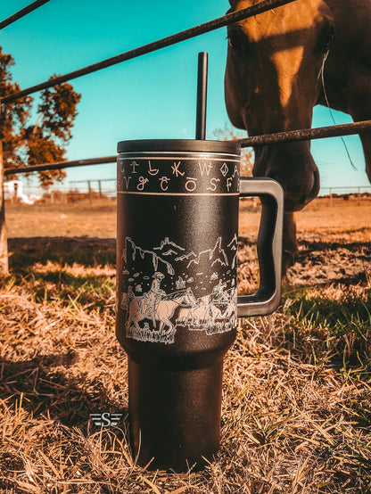 Cattle Drive 40oz Cup: Black