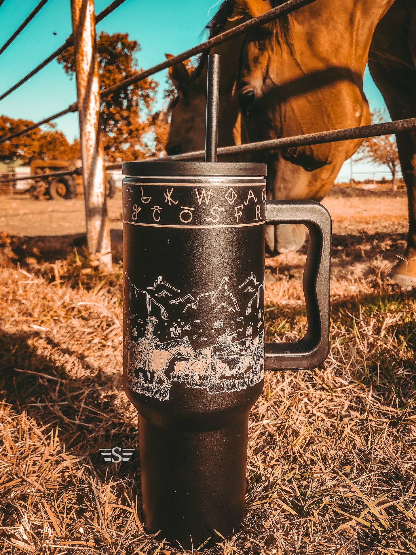 Cattle Drive 40oz Cup: Black