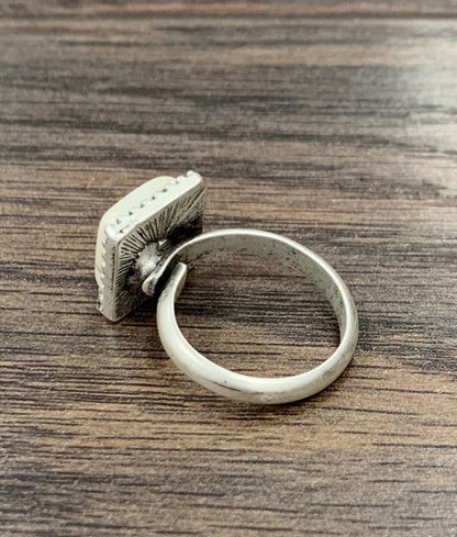 Square White Turquoise