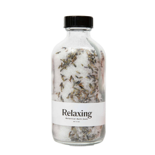 Relaxing Botanical Bath Soak - Lavender Bath Salt Blend