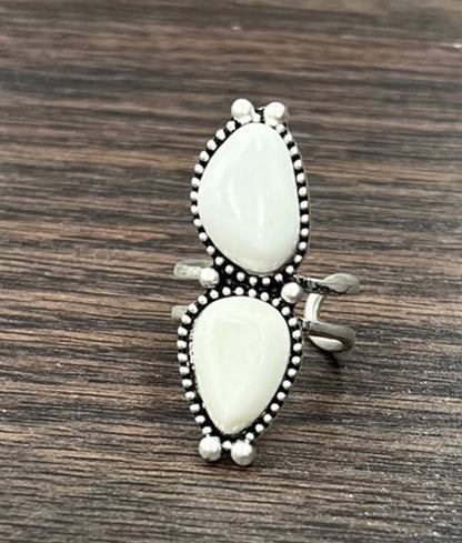 White Turquoise Ring