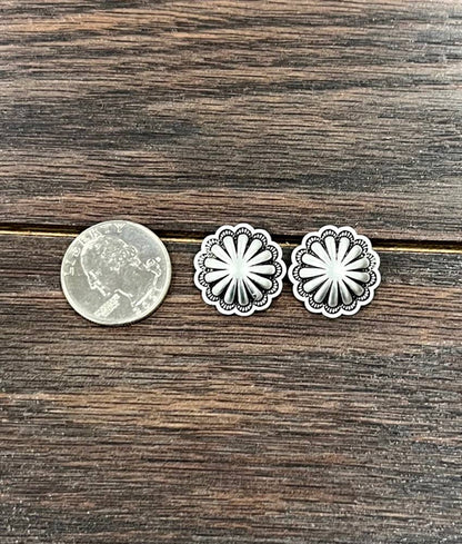 Concho Stud Earrings