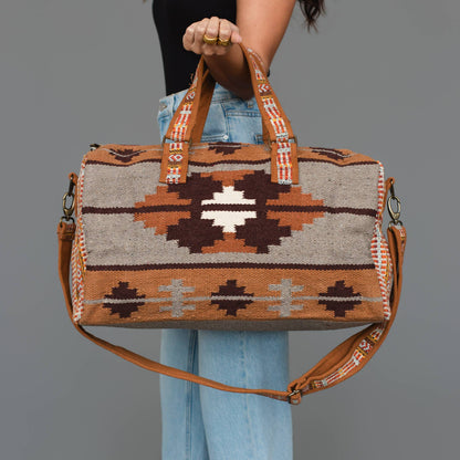 Brown Western Duffel
