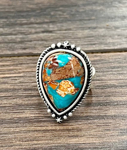 Teardrop Gemstone Ring