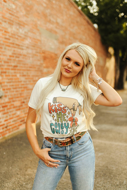 Kiss Me Cowboy Graphic Tee