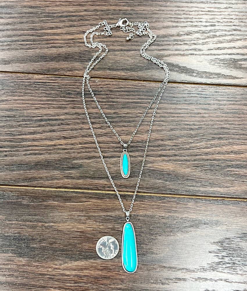 20" Western Turquoise Necklace