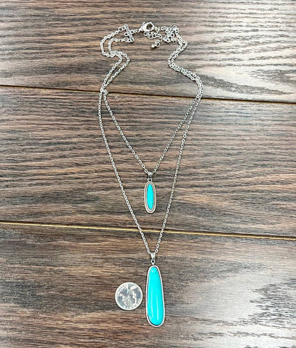 20" Western Turquoise Necklace