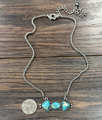17" Western Gemstone Necklace