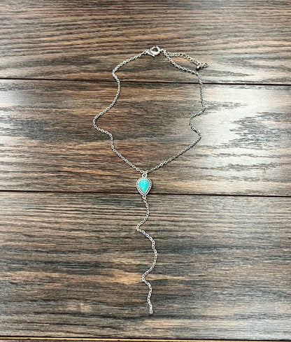 Handmade Drop Turquoise Necklace