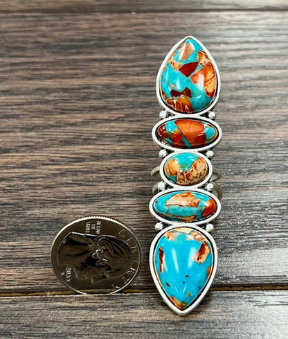 Gemstone Adjustable Ring