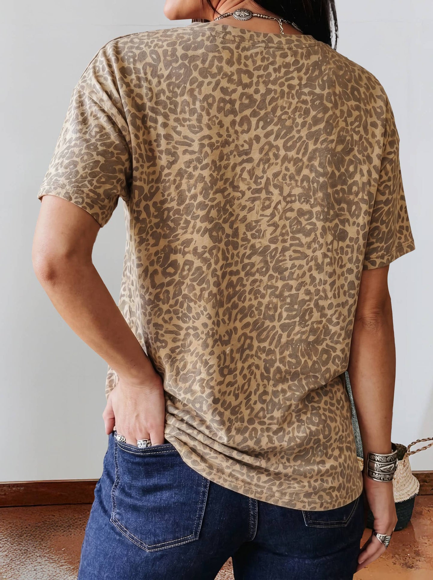 Leopard Retro Studded Star