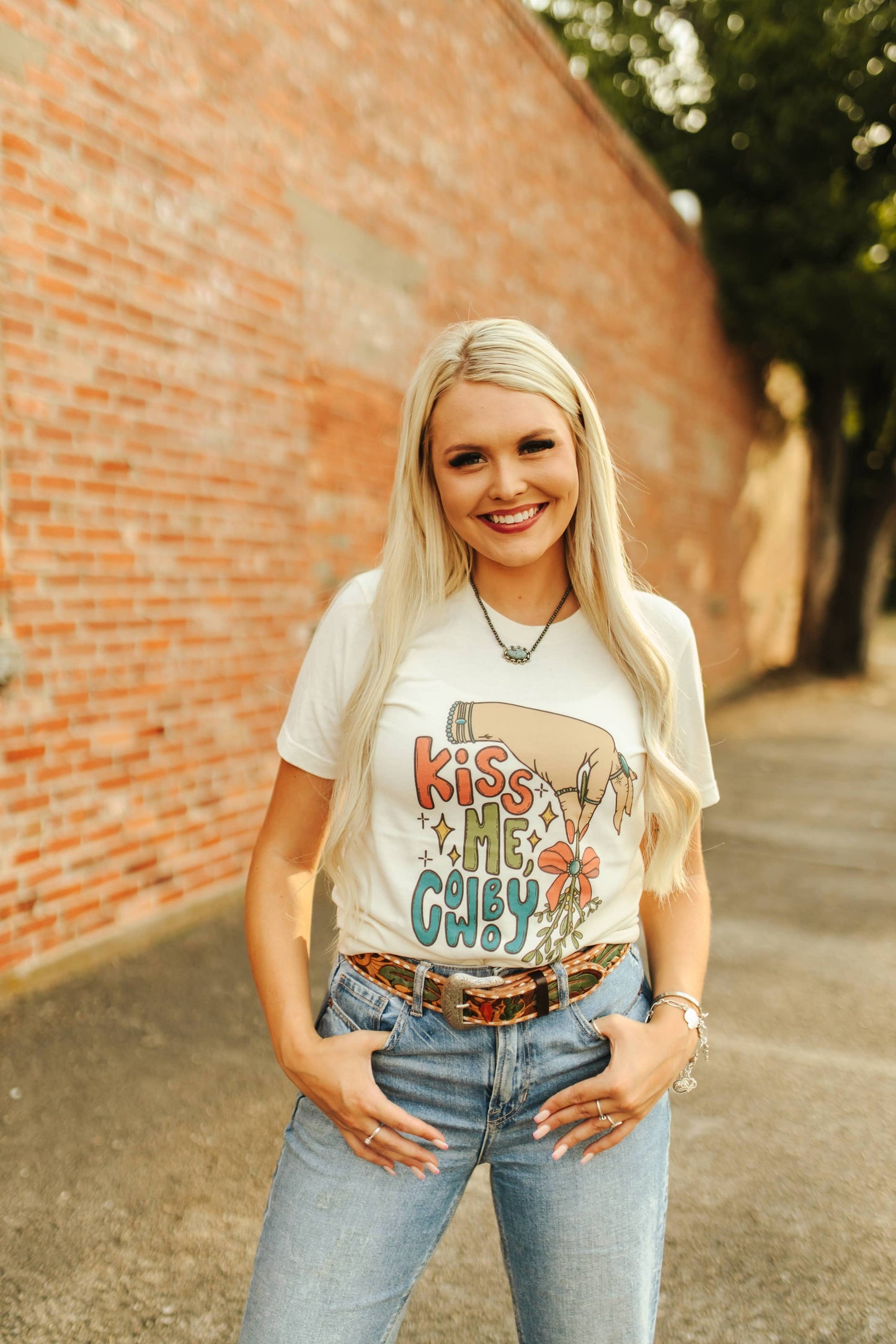 Kiss Me Cowboy Graphic Tee