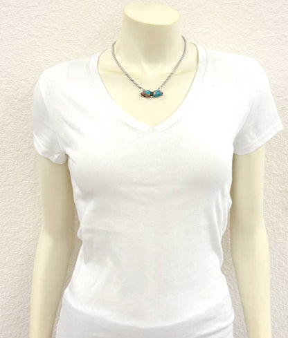 17" Western Gemstone Necklace