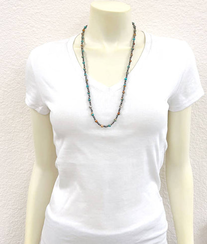 26" Handmade Navajo Gemstone Necklace