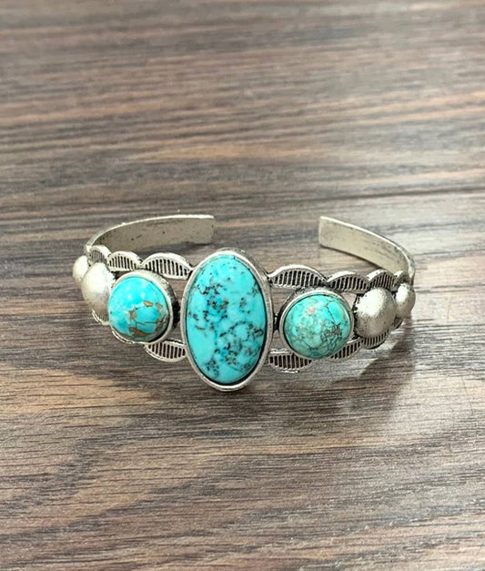 Navajo Turquoise Cuff Bracelet