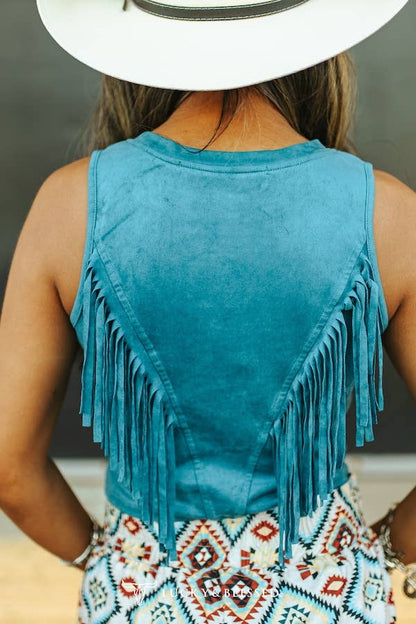 Wendy Top Teal